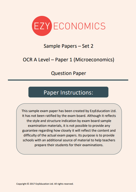 Paper 1 Data Response Pack - EzyEconomics - Set 2 (OCR)