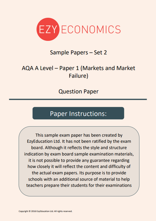 Paper 1 Data Response Pack - EzyEconomics - Set 2 (AQA)