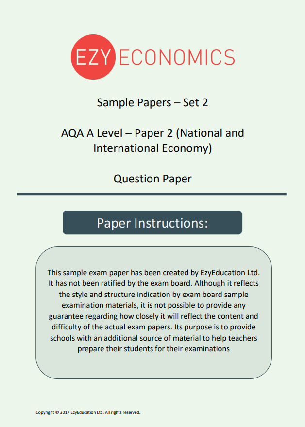 Paper 2 Data Response Pack - EzyEconomics - Set 2 (AQA)